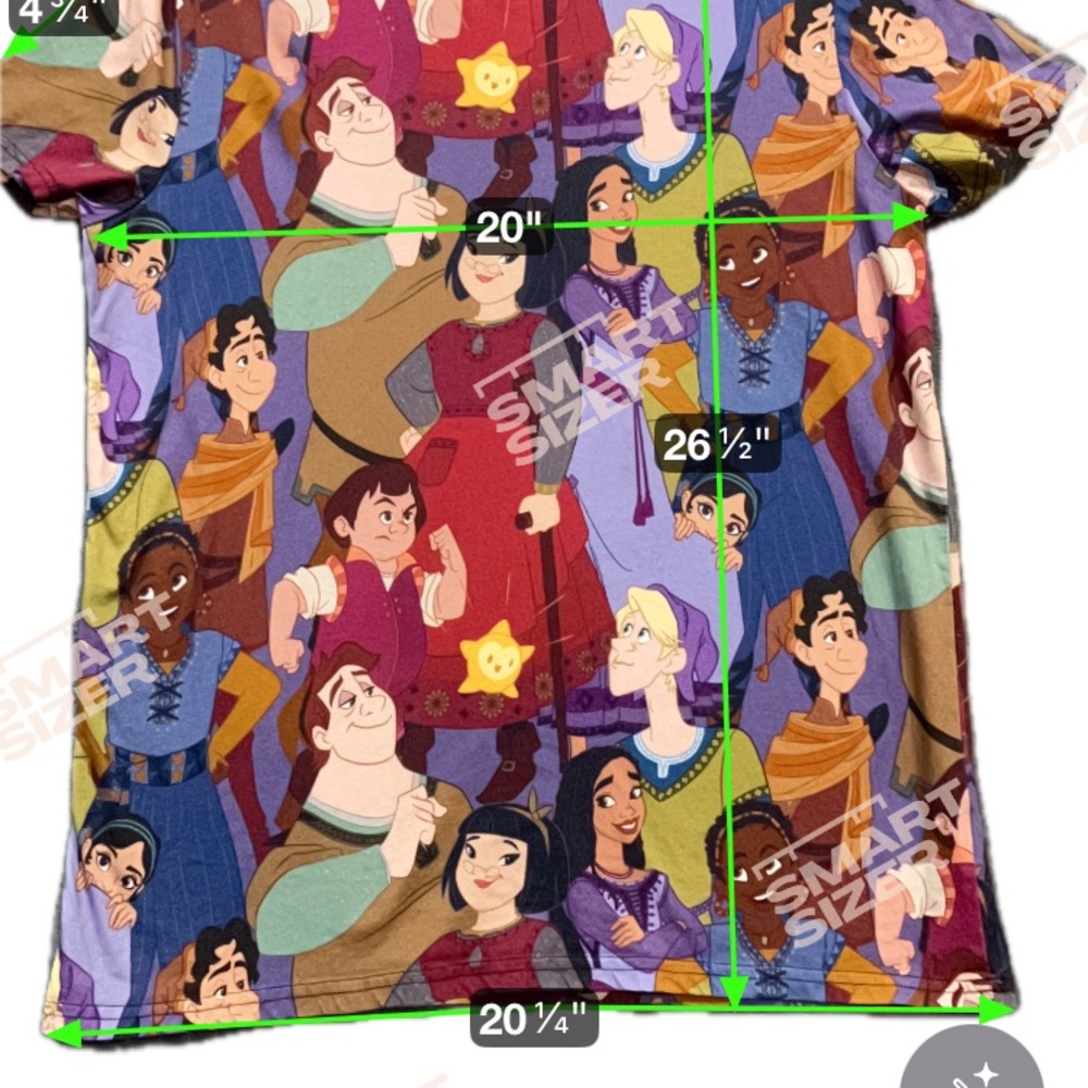 Disney Cakeworthy Wish All Over  Print Adult T-shirt‎ Size Large - Picture 4 of 5